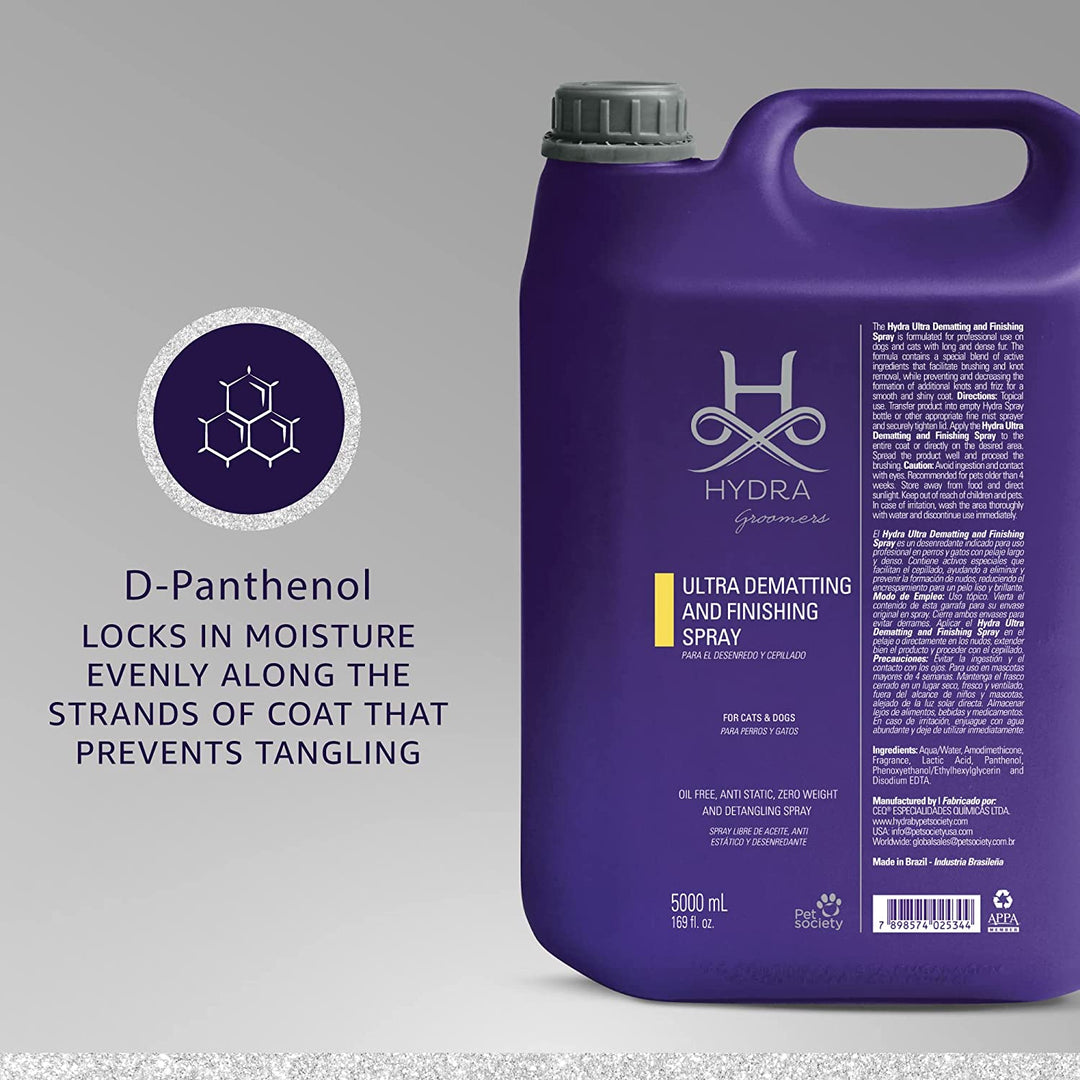 Hydra Groomers Ultra Dematting and Finishing Spray for Cats and Dogs (5 L)