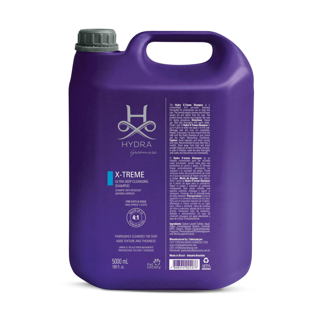 Hydra Groomers X-Treme Ultra Deep Cleansing Shampoo, 5 L