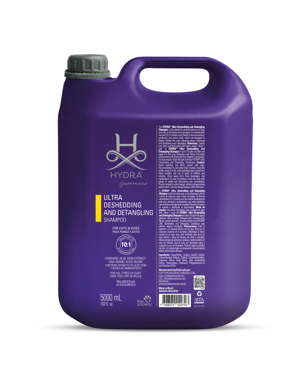 Hydra Groomers Ultra Detangling & Deshedding Dog Shampoo – 5 L
