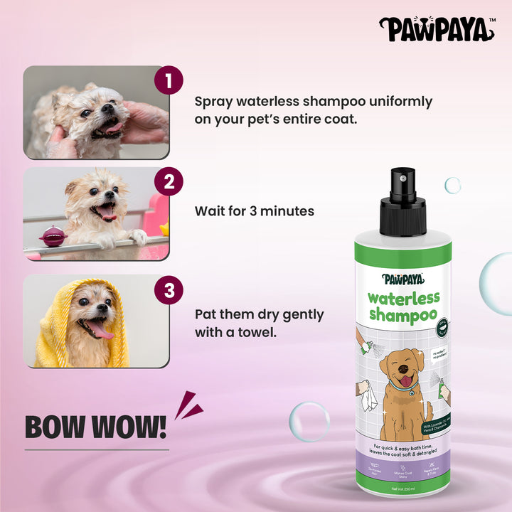 Pawpaya Waterless Shampoo,  250 ml