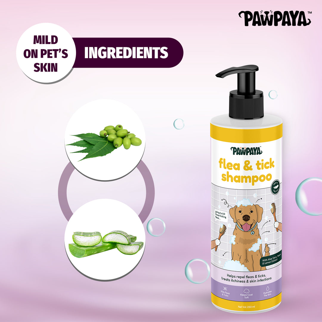 Pawpaya Flea & Tick Shampoo,  250 ml