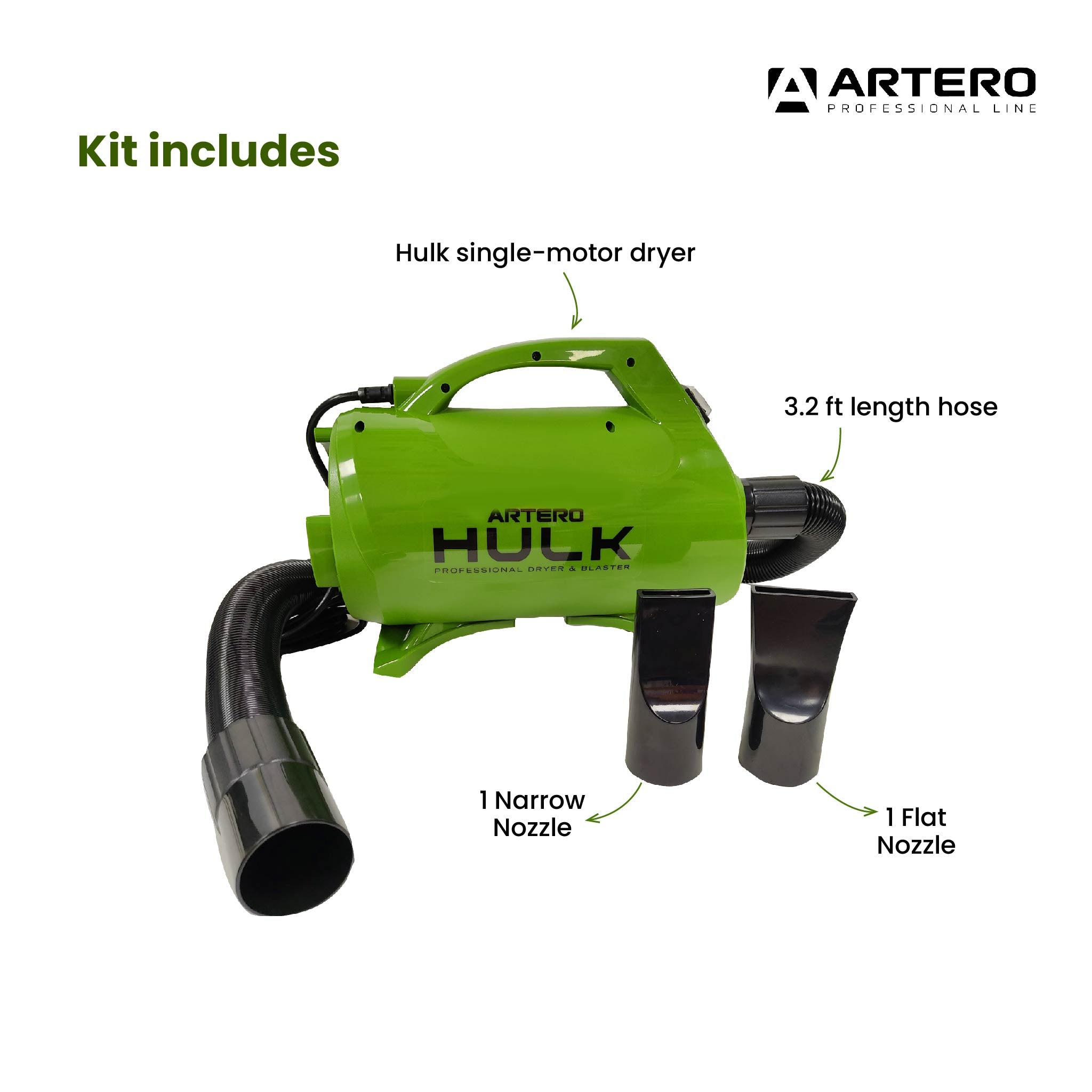 Artero Hulk Single Motor Dryer with Heater