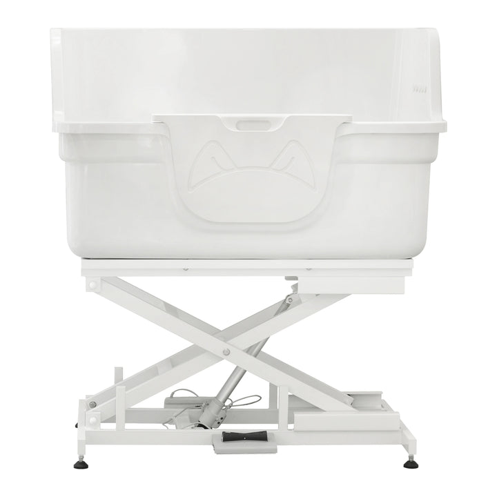 Aeolus Fiberglass Electric Lifting Big Tub – White