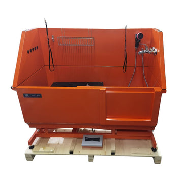 Nova Electric Bathing Tub with Sliding Door (Orange)