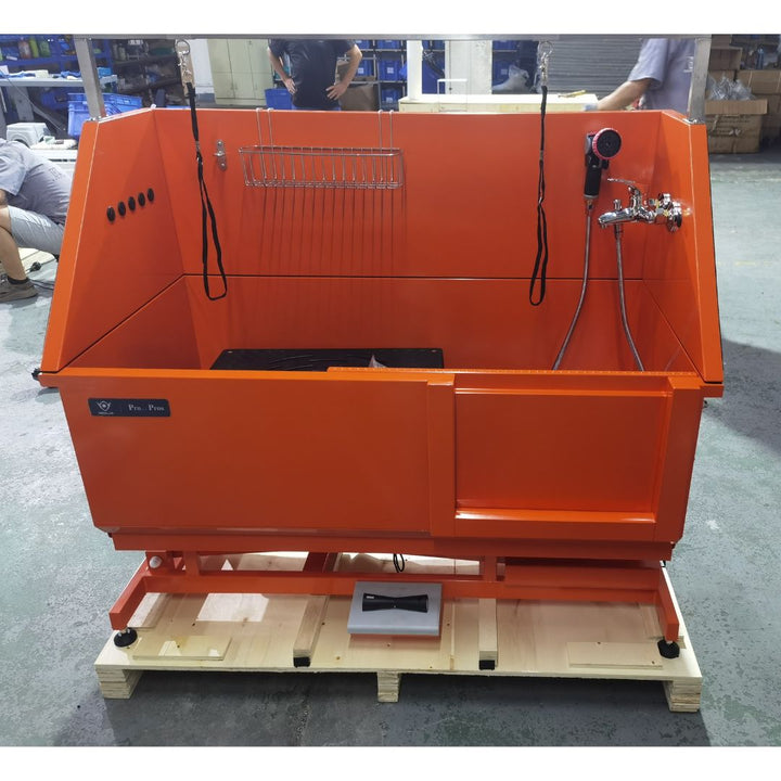 Nova Electric Bathing Tub with Sliding Door (Orange)