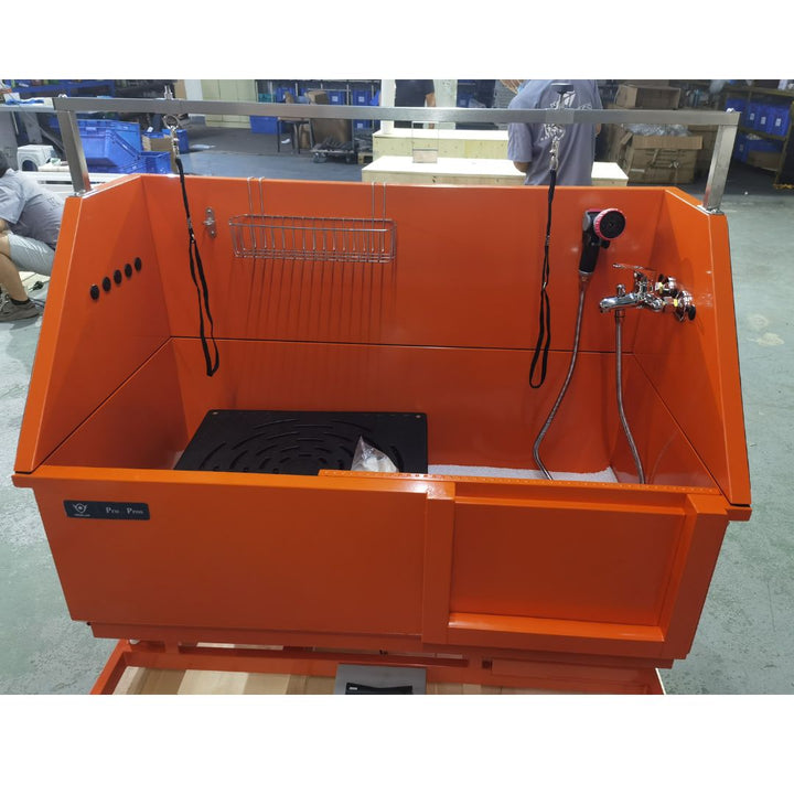 Nova Electric Bathing Tub with Sliding Door (Orange)