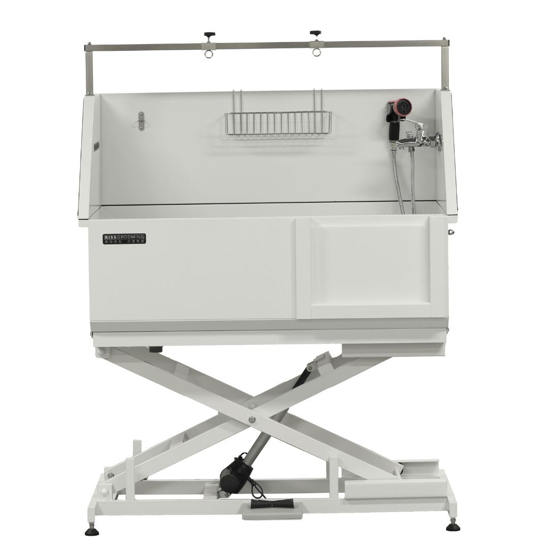 Nova Electric Bathing Tub with Sliding Door (White)