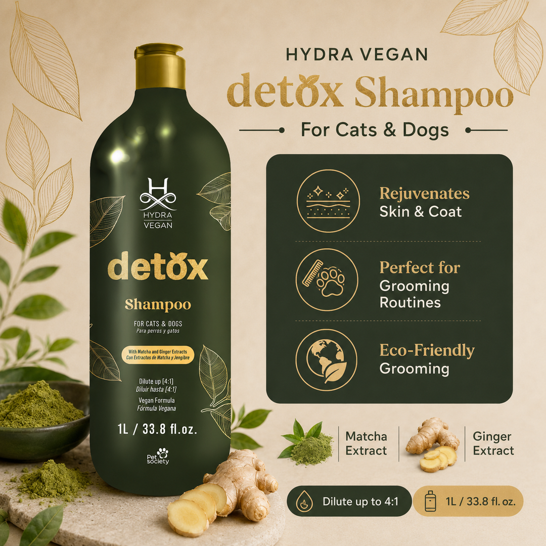Hydra Vegan Detox Complete Grooming Combo for Dogs & Cats – Shampoo, Conditioner, Purifying Mud & Cologne