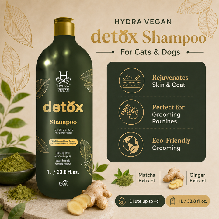 Hydra Vegan Detox Complete Grooming Combo for Dogs & Cats – Shampoo, Conditioner, Purifying Mud & Cologne