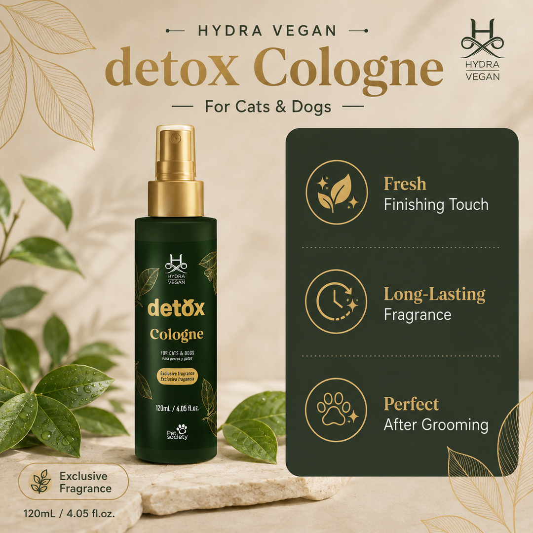 Hydra Vegan Detox Complete Grooming Combo for Dogs & Cats – Shampoo, Conditioner, Purifying Mud & Cologne