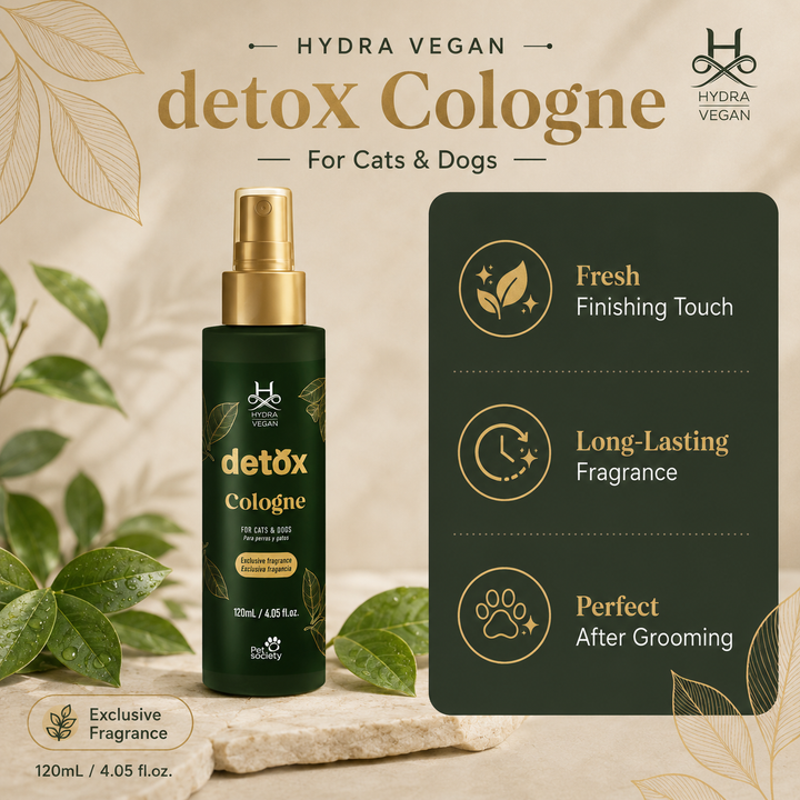 Hydra Vegan Detox Complete Grooming Combo for Dogs & Cats – Shampoo, Conditioner, Purifying Mud & Cologne