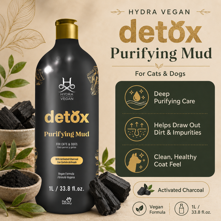 Hydra Vegan Detox Complete Grooming Combo for Dogs & Cats – Shampoo, Conditioner, Purifying Mud & Cologne