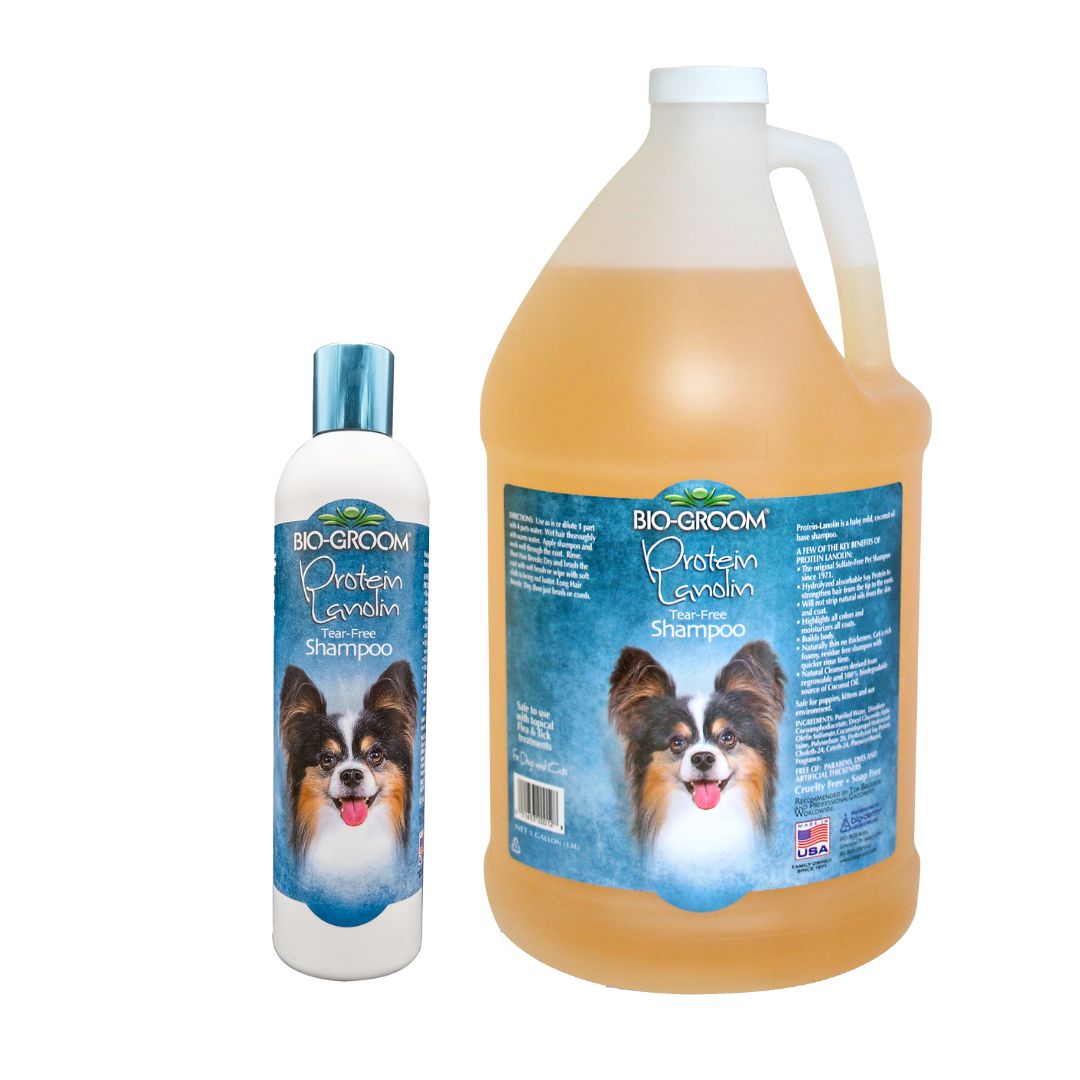 Bio-Groom Protein Lanolin Tear Free Pet Grooming Shampoo for Cats and Dogs