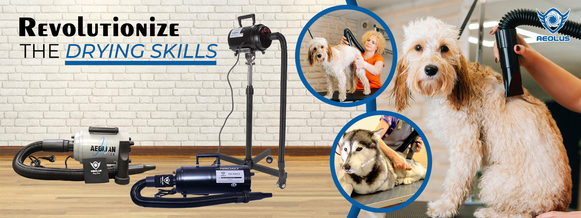 aelous dryers banner  abkgrooming.com