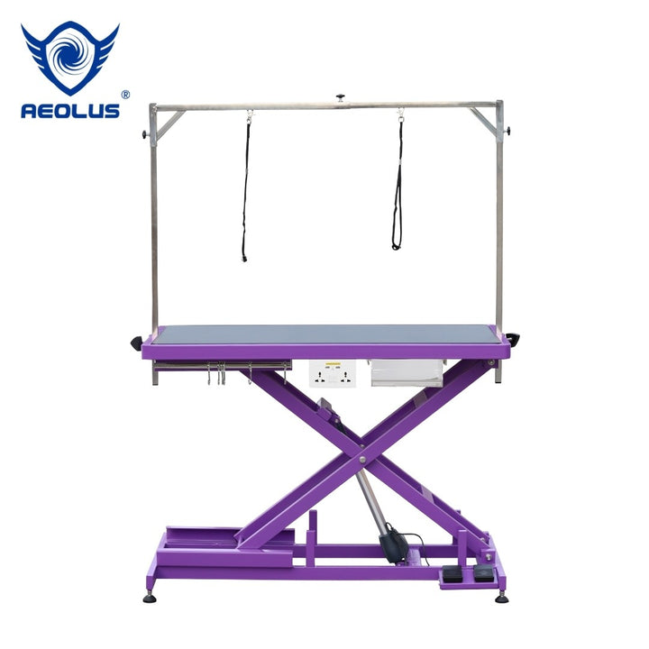 Aeolus Magna X Electric Lifting Pet Grooming Table (Purple)