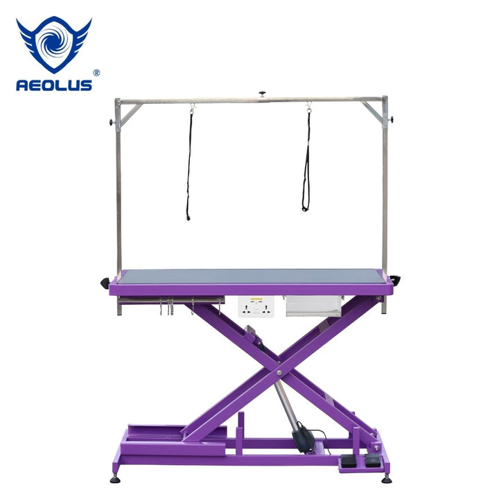 Aeolus Magna X Electric Lifting Pet Grooming Table (Purple)