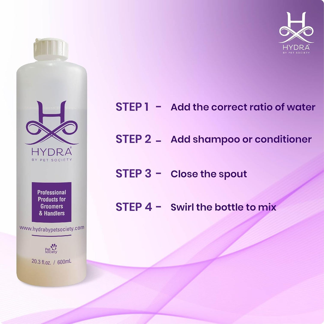 Hydra Dilution Bottle for Dog Shampoo & Conditioner (600 ml)
