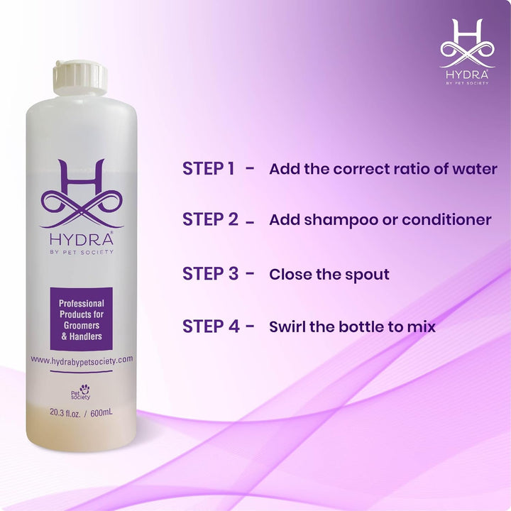 Hydra Dilution Bottle for Dog Shampoo & Conditioner (600 ml)