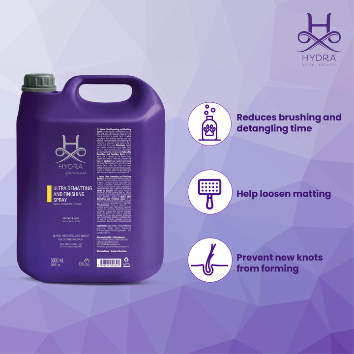 Hydra Groomers Ultra Dematting Spray for dogs and cats ,5 liter