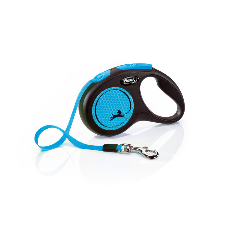 Flexi New Reflect Tape Retractable Dog Leash - 5 m/15kg in assorted colour