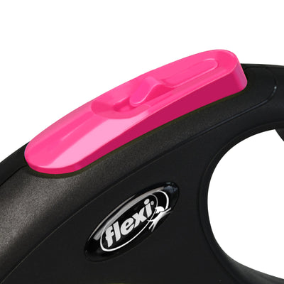 Flexi New Reflect Tape Retractable Dog Leash - 5 m/25kg in assorted colour