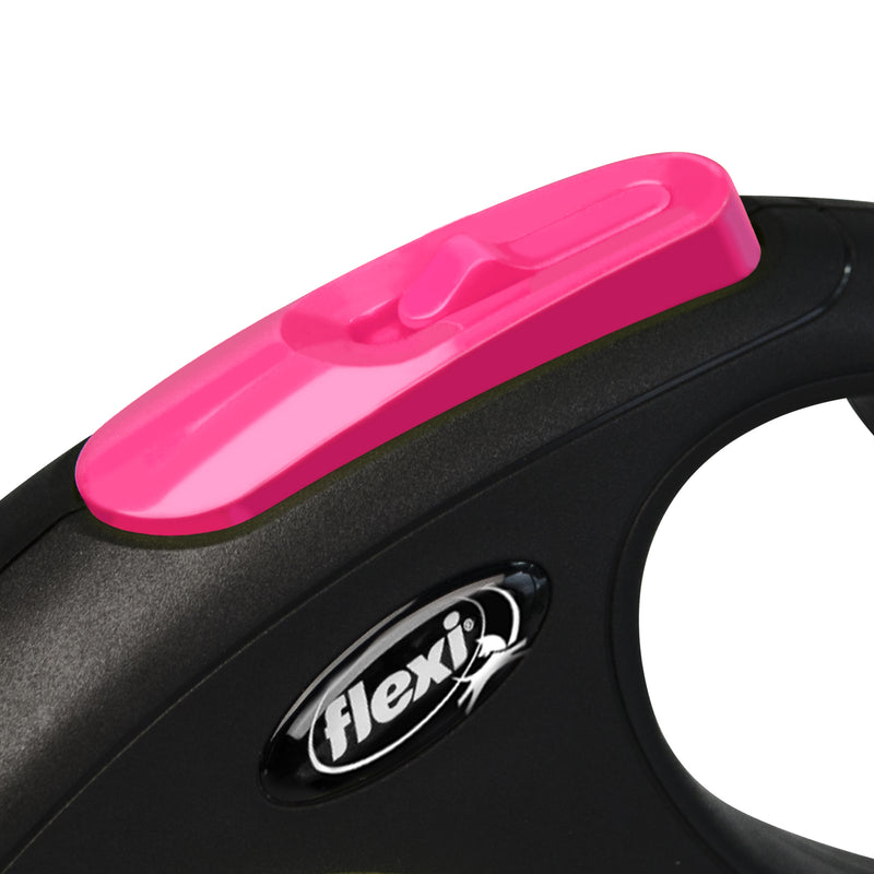 Flexi New Reflect Tape Retractable Dog Leash - 5 m/15kg in assorted colour