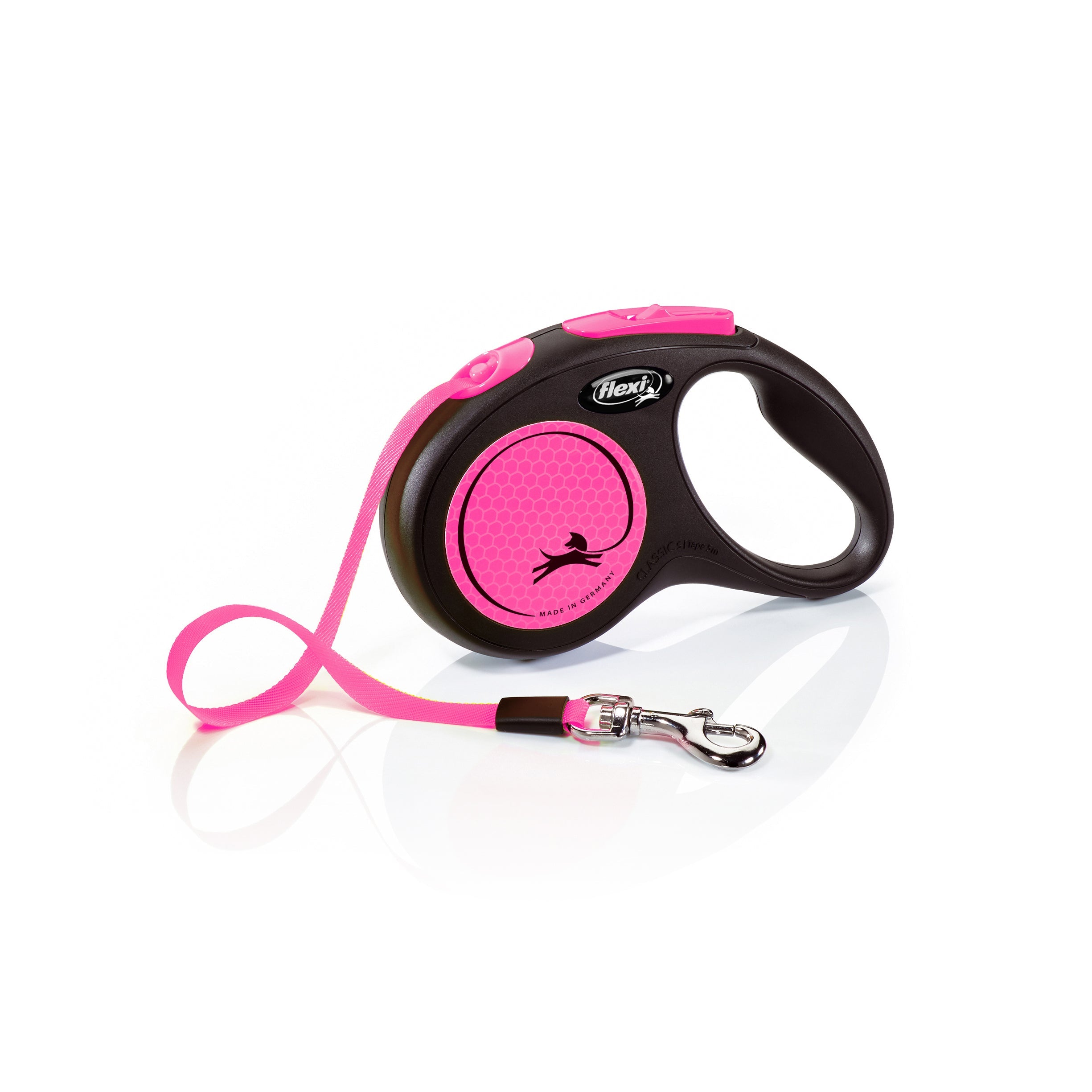 Flexi New Reflect Tape Retractable Dog Leash - 5 m/25kg in assorted colour