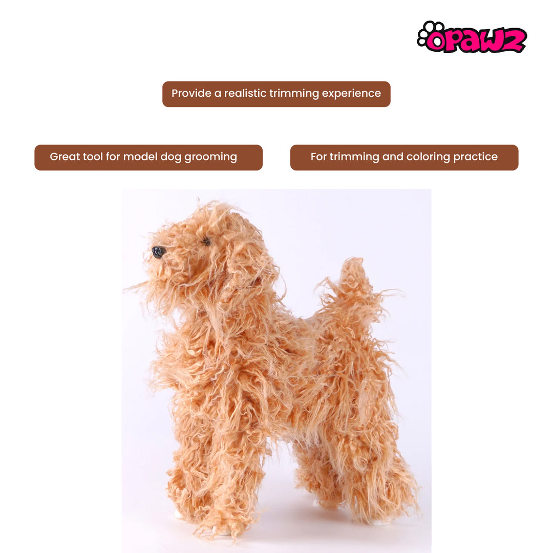 Opawz Toy Poodle Whole Body Dog Wig, Brown