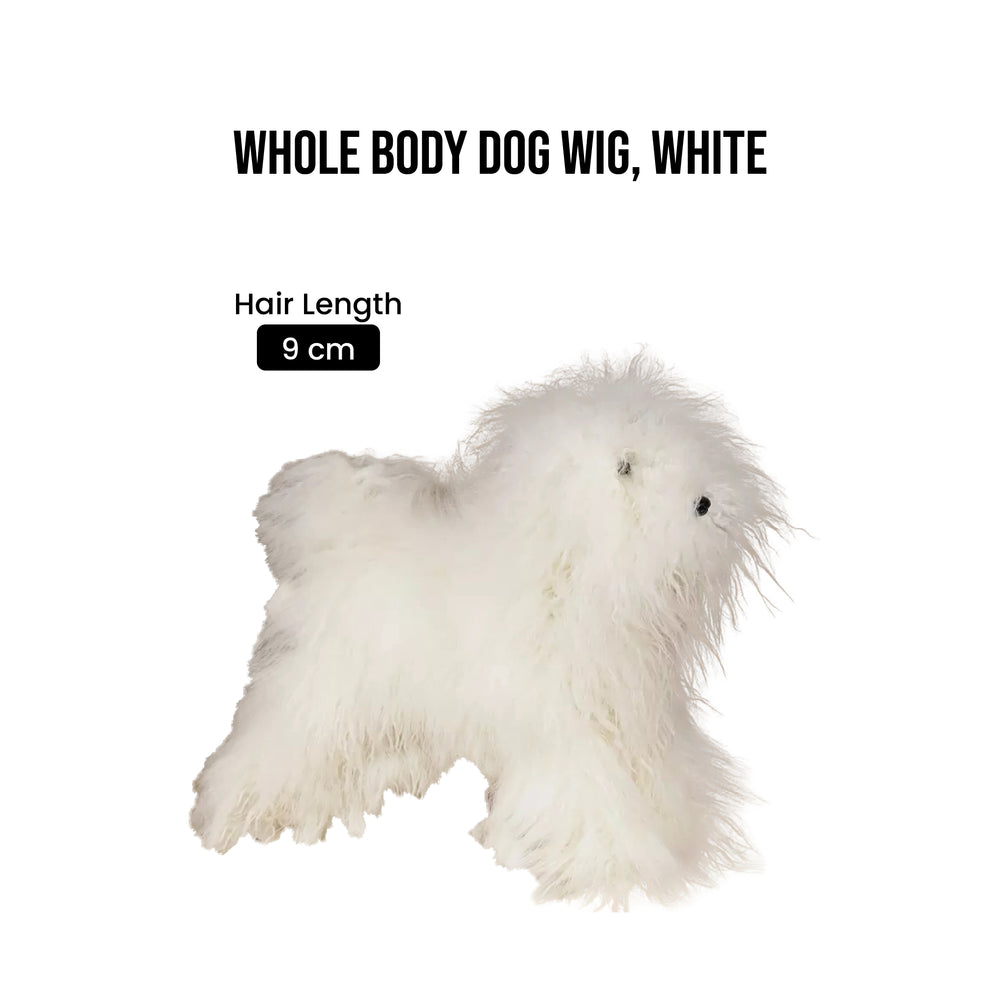 Opawz Whole Body Dog Wig-White