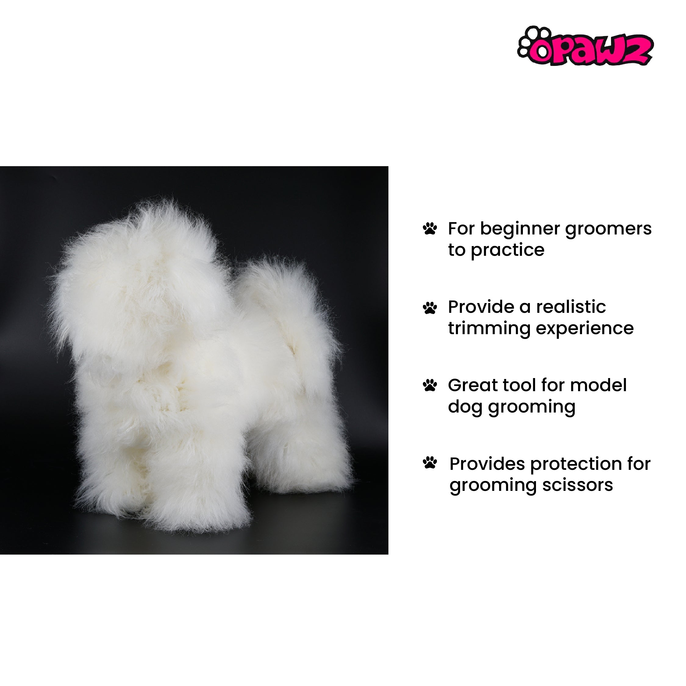 OPAWZ High-Density Toy Poodle Whole Body Dog Wig