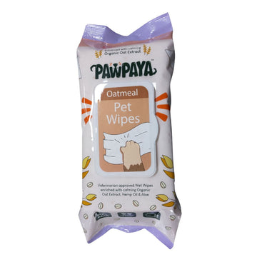 Pawpaya Oatmeal Pet Wipes | 100 Pull Pack