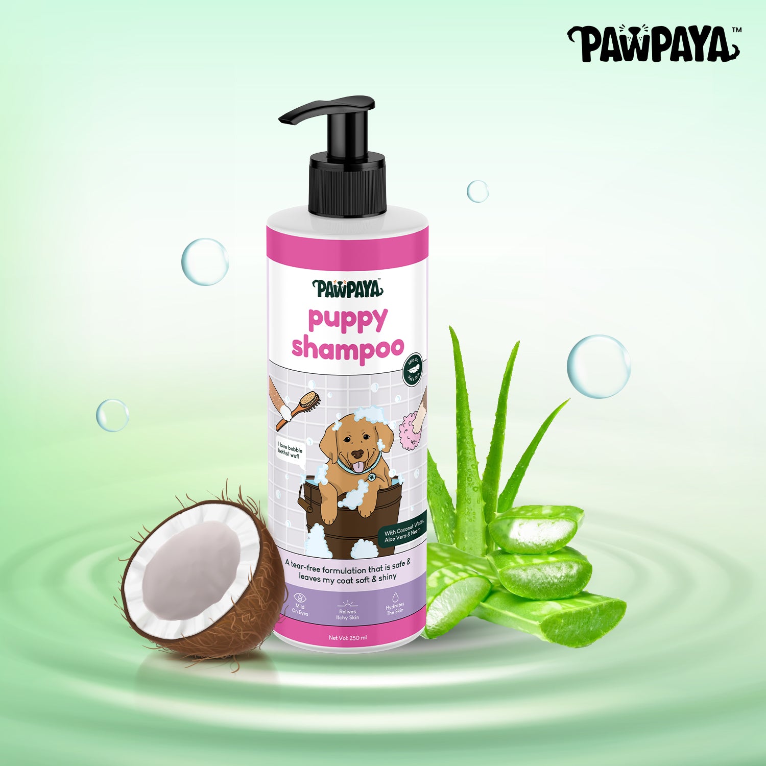 Pawpaya Puppy Shampoo, 250 ml