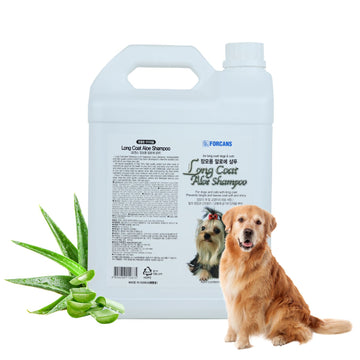 Forcans Long Coat Shampoo with Aloe Vera for Dogs & Cats, 4L