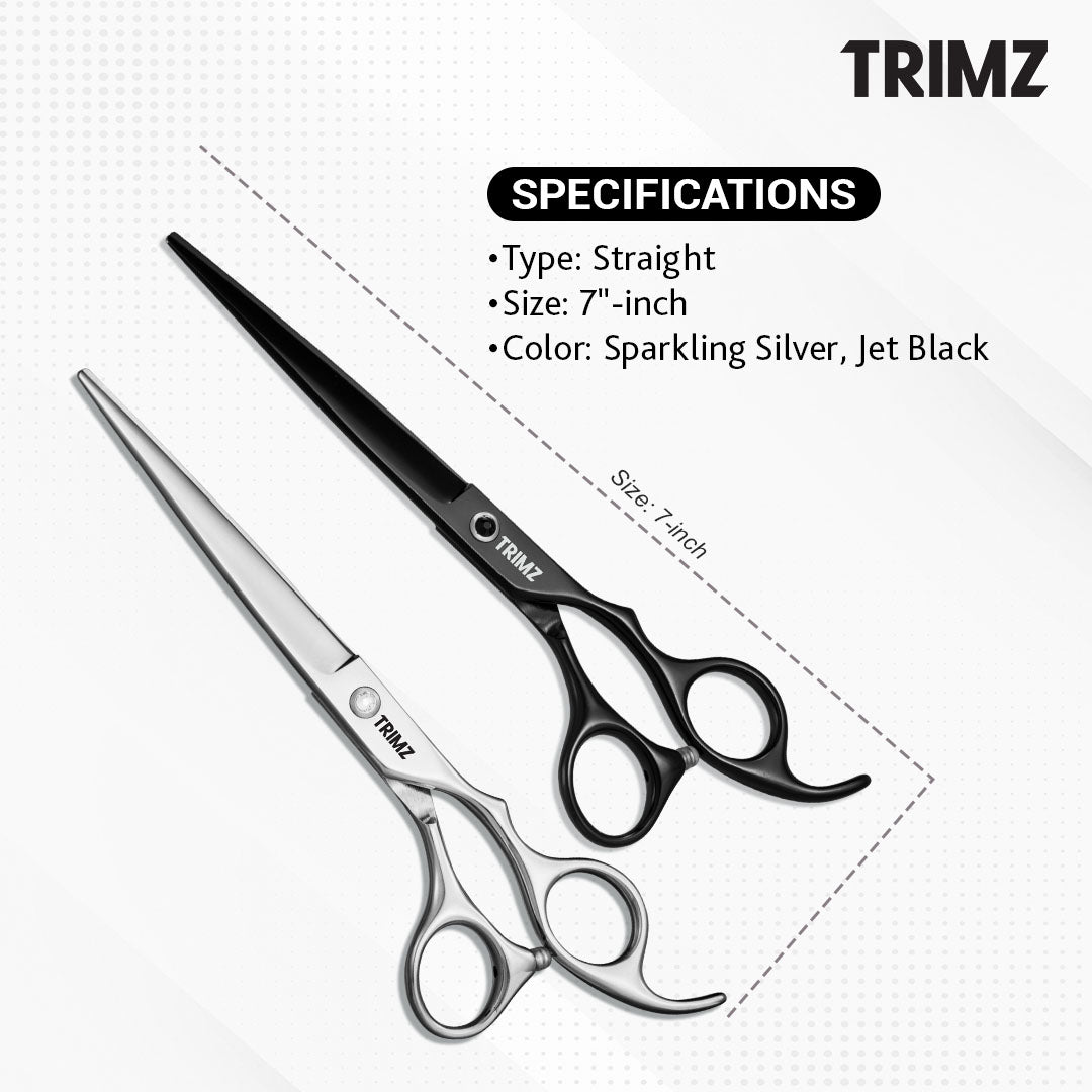 Trimz Straight Scissors for Professional Pet Grooming