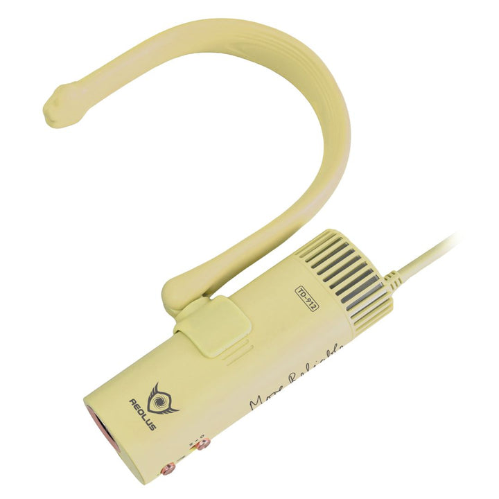 Hands-free pet dryer for small dogs, Aeolus TD-912 pink neck dryer in use by female groomer, lightweight pet grooming dryer, brushless motor 110000 RPM, dog grooming salon essentials, ultra-quiet pet dryer 60 dB, ergonomic neck dryer for groomers, fast drying tool for fluffy dogs, pet grooming India, portable dog dryer for professional use