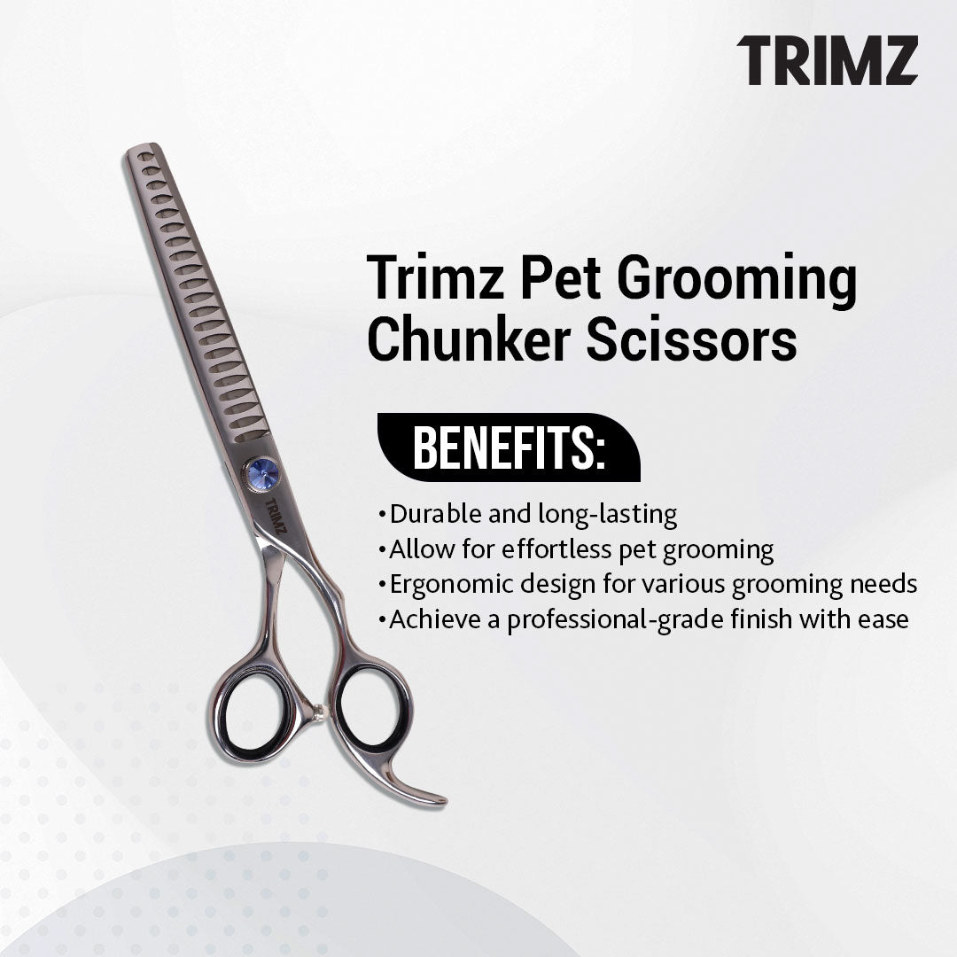 Trimz Dog Grooming Chunker Scissors 