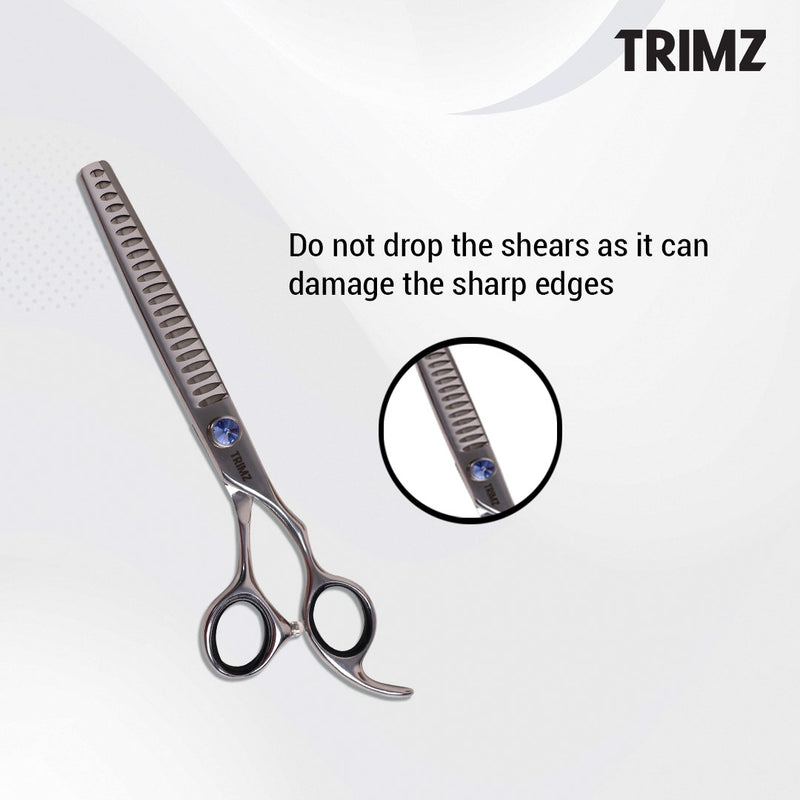  Trimz chunkers give pet stylists the flexibility to create a variety of hairstyles