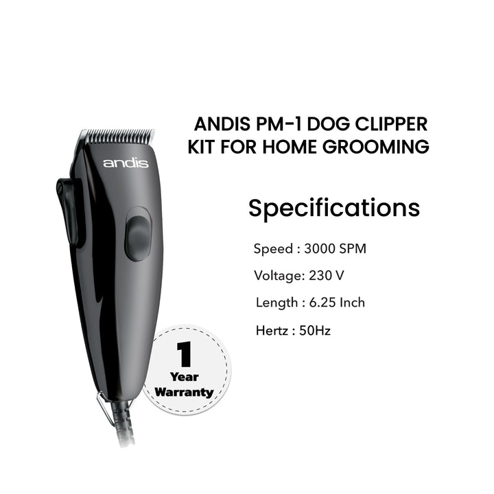 Andis Adjustable Blade Pet Clipper Kit