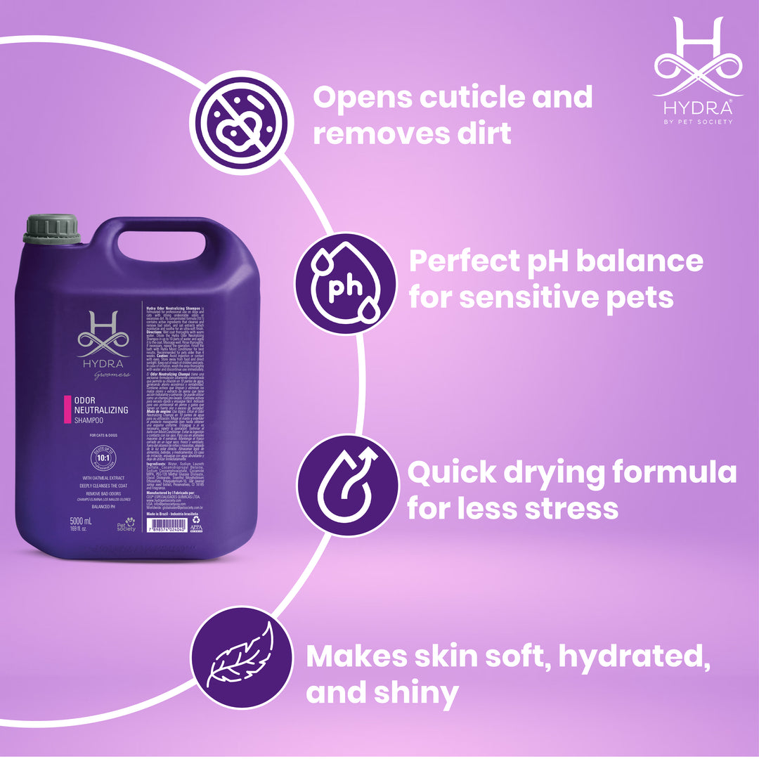 Hydra Groomers Odour Neutralizing Shampoo for Dogs & Cats (5 L)