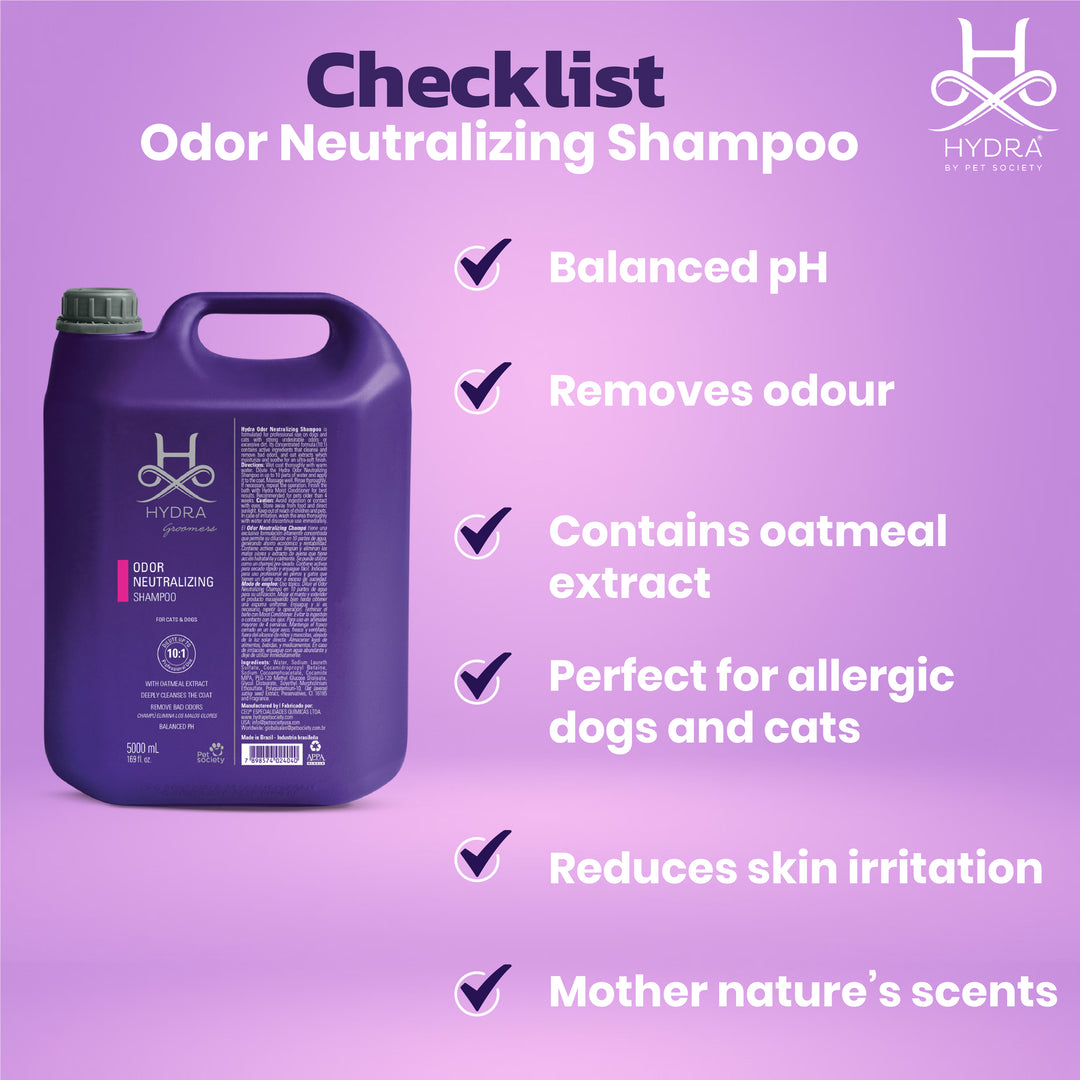 Hydra Groomers Odour Neutralizing Shampoo for Dogs & Cats (5 L)