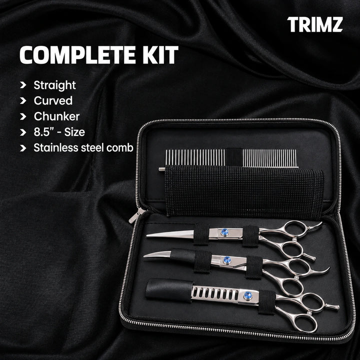 Trimz Professional Grooming Scissors Set 8.5”
