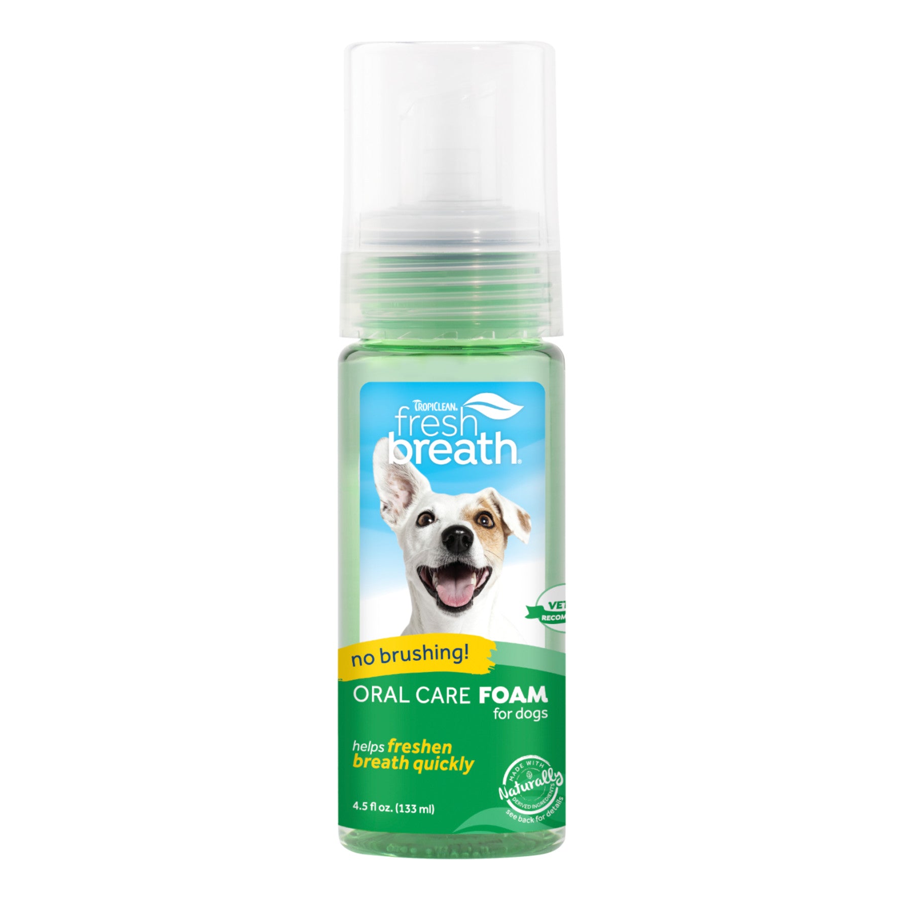 TropiClean Fresh Breath Fresh Mint Foam for Dogs/Cats ABK grooming