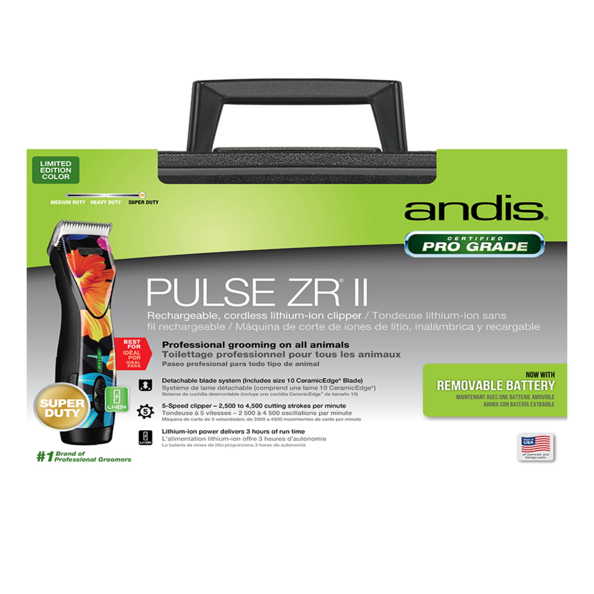 Andis Pulse ZR II Cordless Clipper - Flora (Limited Edition)