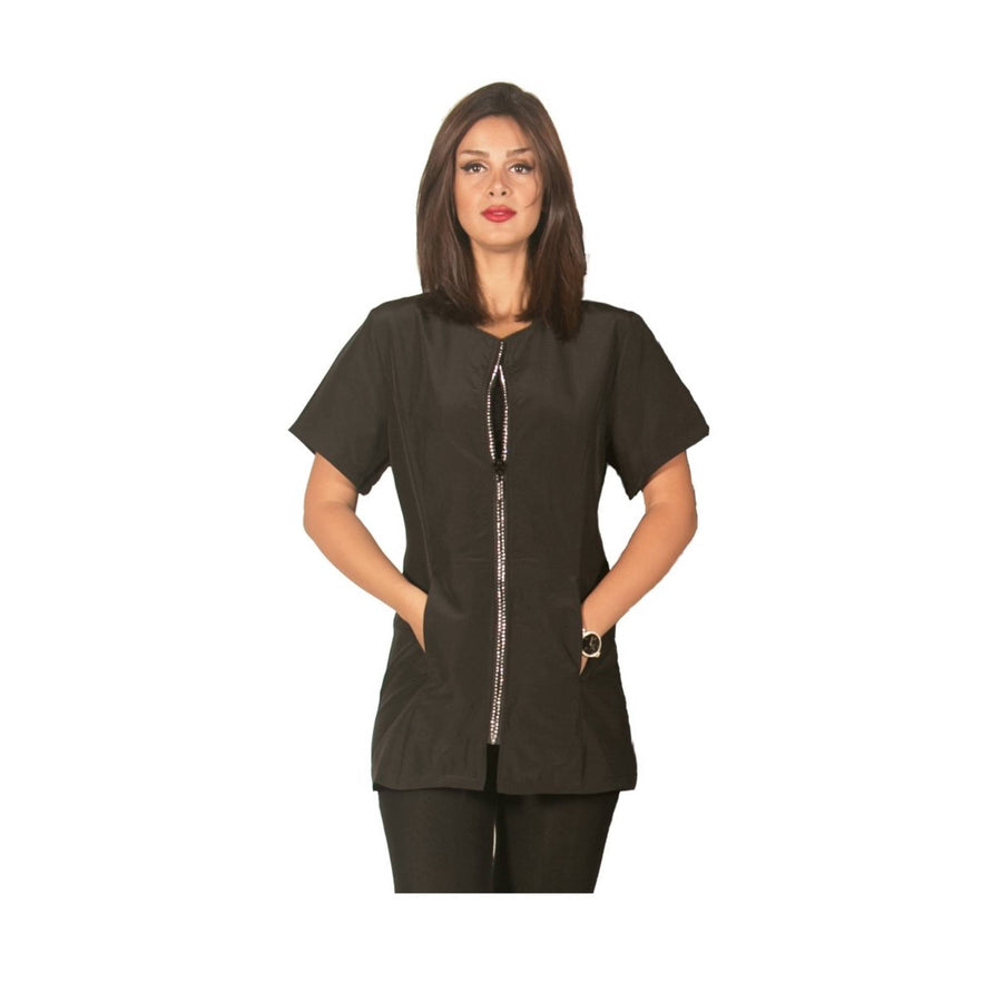 Rhinestone Groomer Jacket Black
