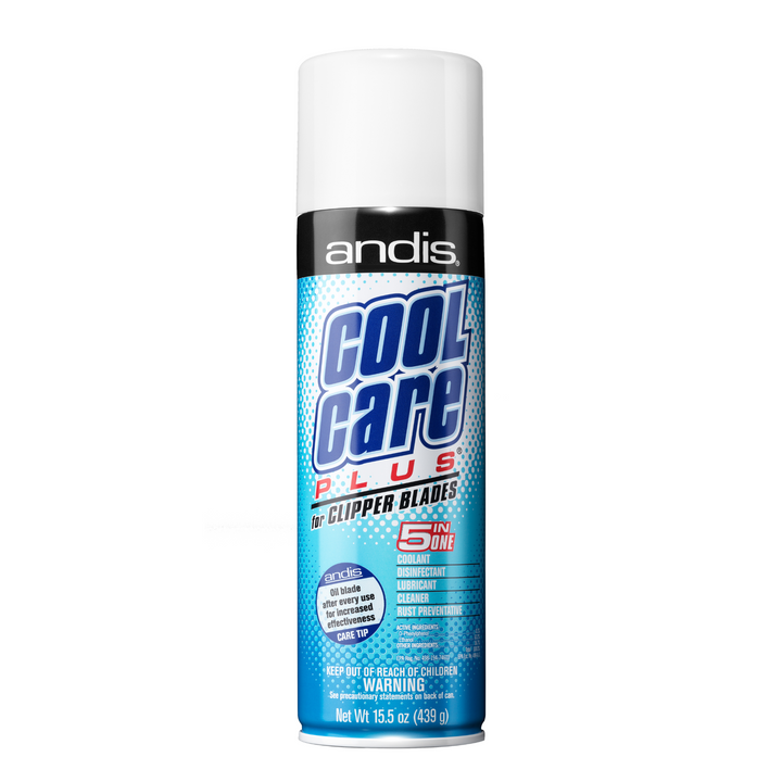 Andis 5-in-1 Cool Care Plus Can for Clipper Blades - ABK Grooming blade care, clipper oil, blade oil, clipper maintenance, blade coolant,clipper blades, dog clipper blades, trimmer blade, replaceable blade, pet supply, dog accessory, pet grooming products,dog grooming tools,