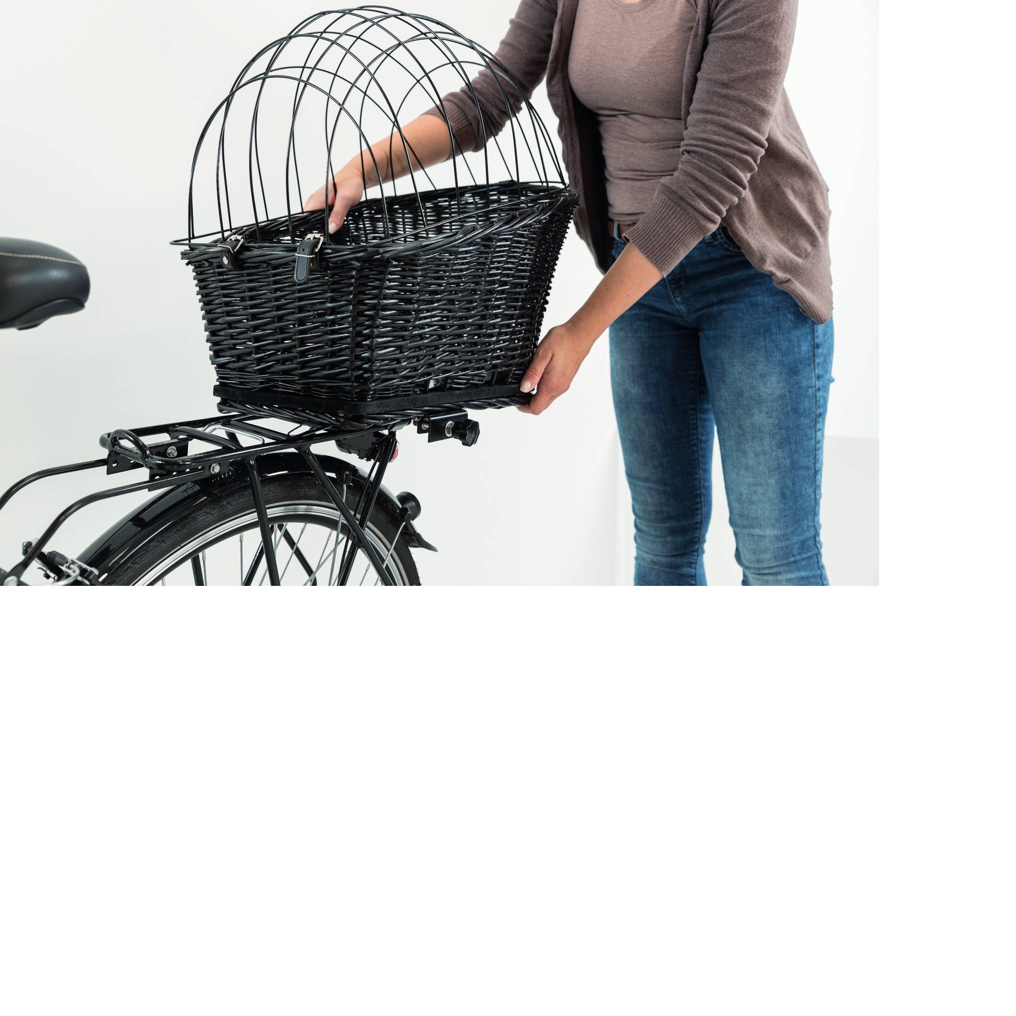 Bicycle Basket for Bike Racks, Willow