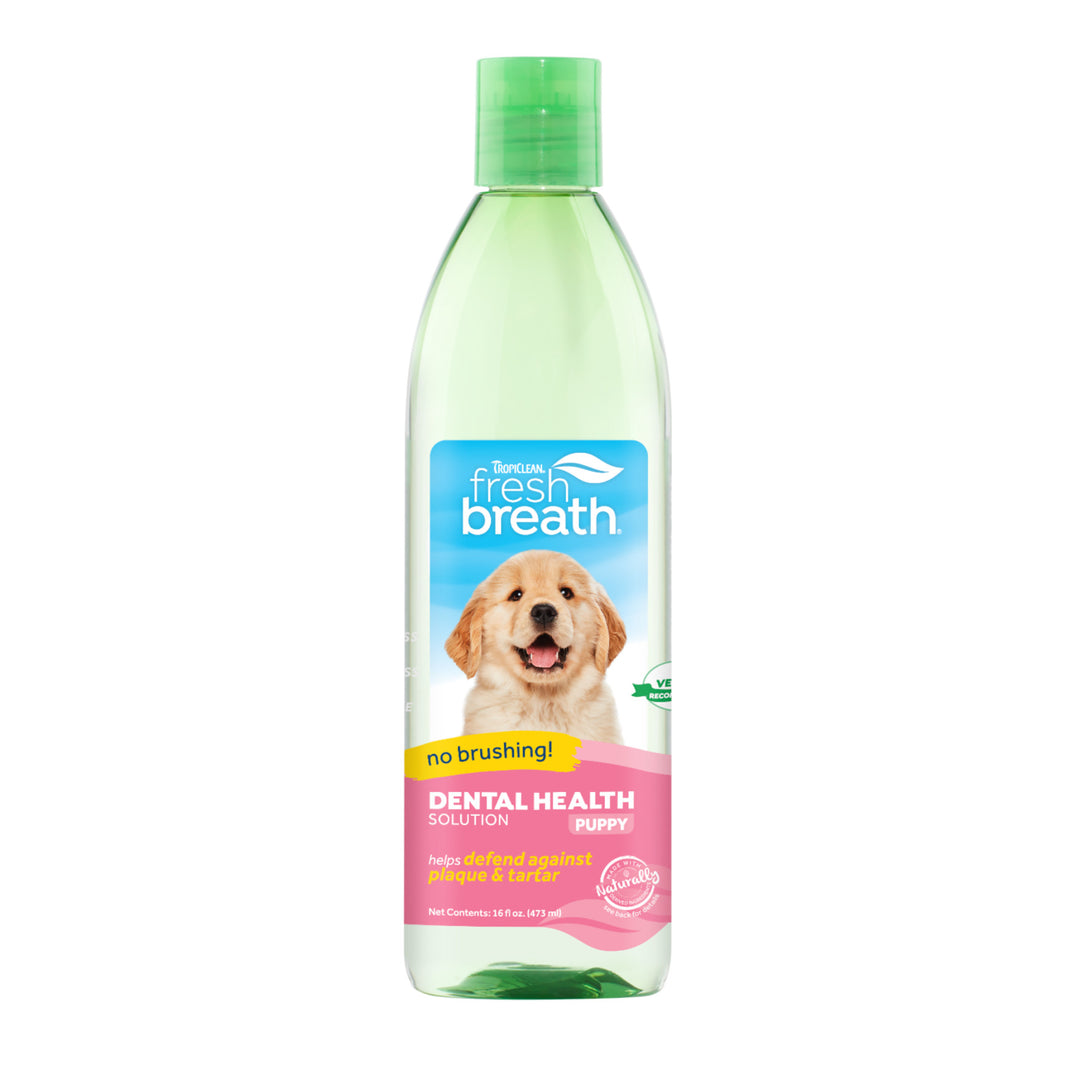 TropiClean Fresh Breath Puppy Water Additive - abkgrooming