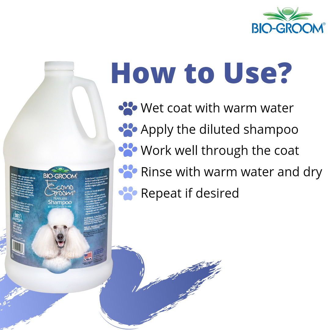 Biogroom Econo Groom Tearless Shampoo for Cats and Dogs