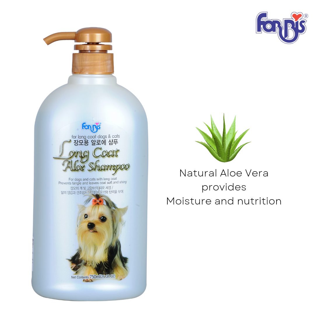 Forbis Aloe Shampoo for Dogs with Long Coats, 750 ml