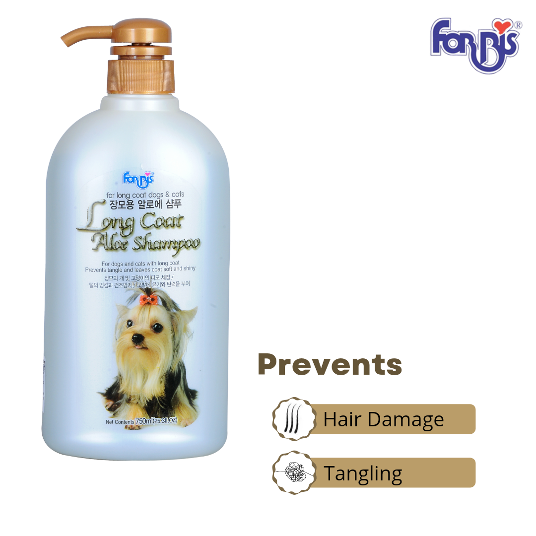Forbis Aloe Shampoo for Dogs with Long Coats, 750 ml
